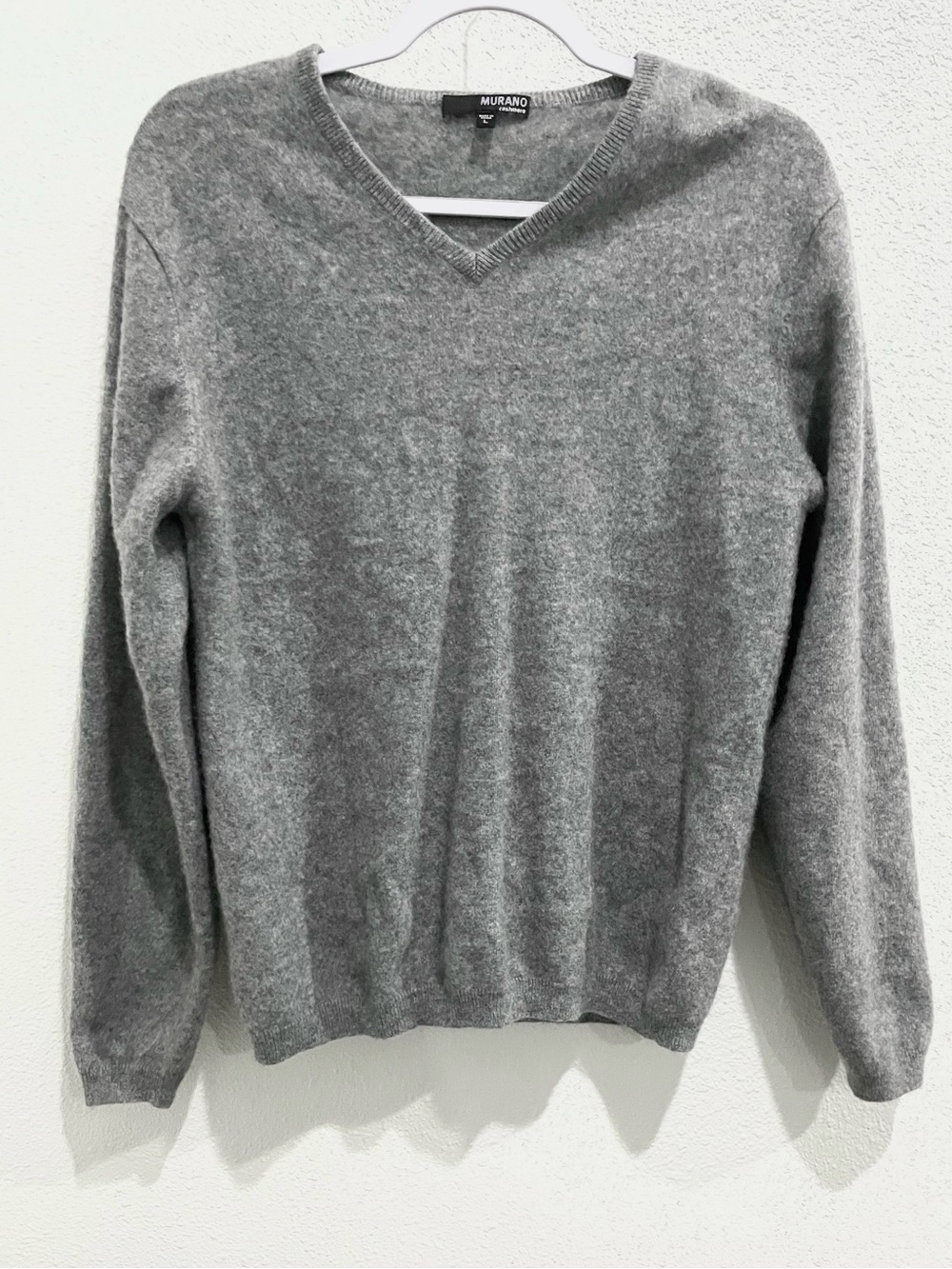 Murano Cashmere Neutral Sweater Quiet Luxury Minimalist Classic